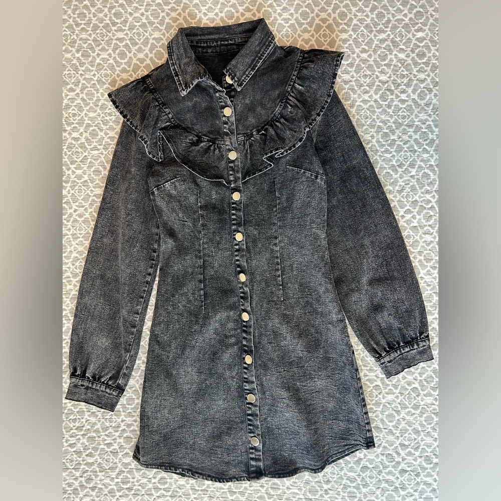 🖤Denim Ruffle Dress🖤